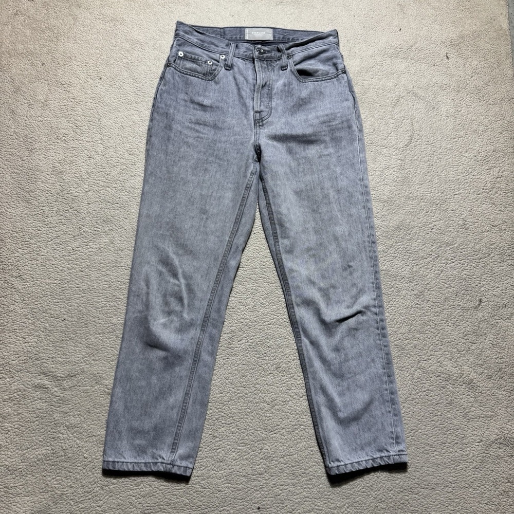 Everlane Jeans Womens 26 Crop The 90s Cheeky Organic Cotton‎ Button Fly 26x25